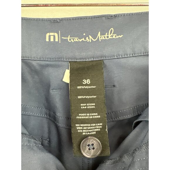 Men’s Travis Mathew Size 36 Navy Blue Slacks - Picture 6 of 6